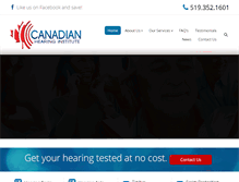 Tablet Screenshot of chatham-hearing-aid.ca